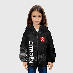 Куртка с капюшоном детская Citroen Ситроен текстура, цвет: 3D-черный — фото 2