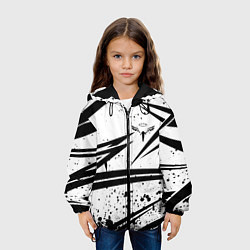 Куртка с капюшоном детская Токийские мстители - Геометрия, цвет: 3D-черный — фото 2
