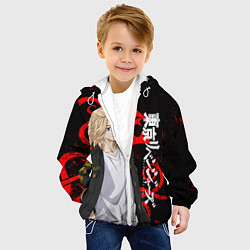 Куртка с капюшоном детская МАЙКИ И ТАТУ ДРАКЕНА RED, цвет: 3D-белый — фото 2