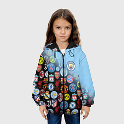 Куртка с капюшоном детская МАНЧЕСТЕР СИТИ MANCHESTER CITY, цвет: 3D-черный — фото 2