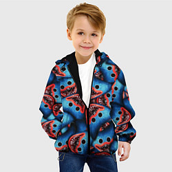 Куртка с капюшоном детская ЛИЦО ХАГИ ВАГИ, POPPY PLAYTIME, цвет: 3D-черный — фото 2