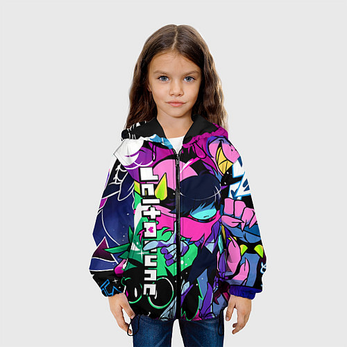 Детская куртка Deltarune Дельта Руна / 3D-Черный – фото 3