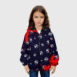 Куртка с капюшоном детская DAYZ - Брызги Паттерн, цвет: 3D-черный — фото 2