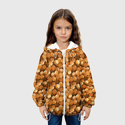Куртка с капюшоном детская Орехи Фундук, цвет: 3D-белый — фото 2