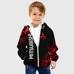 Куртка с капюшоном детская MITSUBISHIC MILITARY GEOMETRY RED, цвет: 3D-белый — фото 2