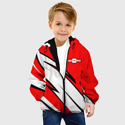 Куртка с капюшоном детская CHEVROLET Узор Логотип, цвет: 3D-черный — фото 2