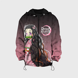 Куртка с капюшоном детская НЕЗУКО NEZUKO SLAYER, цвет: 3D-черный