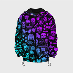 Детская куртка UNDERTALE NEON PATTERN УЗОР