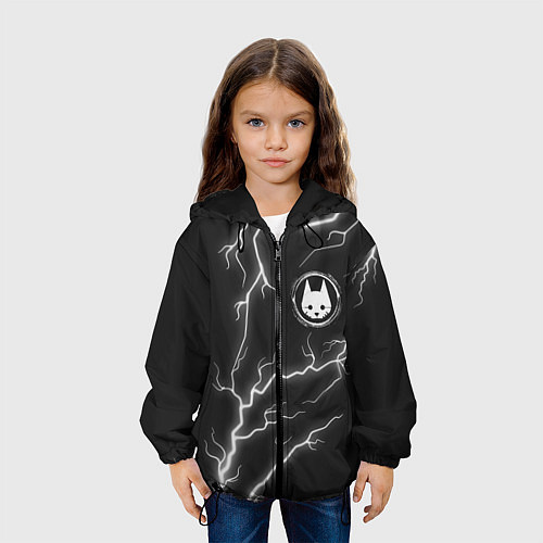 Детская куртка STRAY Молнии / 3D-Черный – фото 3