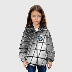 Куртка с капюшоном детская BMW pattern 2022, цвет: 3D-черный — фото 2