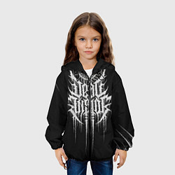 Куртка с капюшоном детская DEAD INSIDE, Сороконожка, цвет: 3D-черный — фото 2