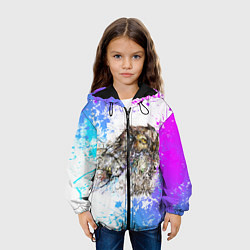 Куртка с капюшоном детская Hua tunan художниксова, цвет: 3D-черный — фото 2