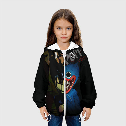 Детская куртка POPPY PLAYTIME BENDY AND THE INK MACHINE / 3D-Белый – фото 3