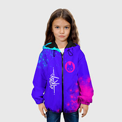 Куртка с капюшоном детская STRAY Краски, цвет: 3D-черный — фото 2