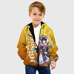 Куртка с капюшоном детская ЮНЬ ЦЗИНЬ ГЕНШИН, цвет: 3D-черный — фото 2