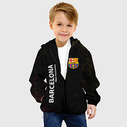 Куртка с капюшоном детская БАРСЕЛОНА Pro Football Потертости, цвет: 3D-черный — фото 2