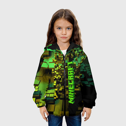 Детская куртка Minecraft, pattern 2022 / 3D-Черный – фото 3