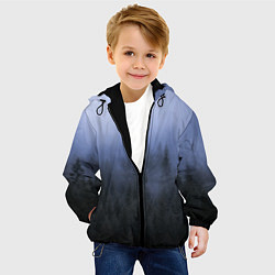Куртка с капюшоном детская КРАСИВЫЙ ЛЕС В ТУМАНЕ, цвет: 3D-черный — фото 2