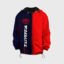 Куртка с капюшоном детская TOYOTA Toyota Яркий, цвет: 3D-черный