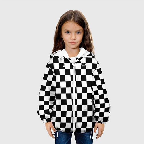 Детская куртка Chess Squares Cubes / 3D-Белый – фото 3