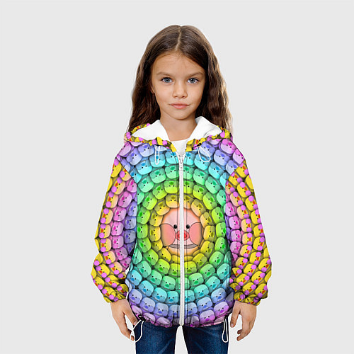 Детская куртка Psychedelic Lalafanfan / 3D-Белый – фото 3