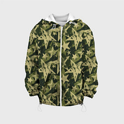 Куртка с капюшоном детская Star camouflage, цвет: 3D-белый