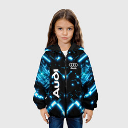 Куртка с капюшоном детская Audi Neon, цвет: 3D-черный — фото 2