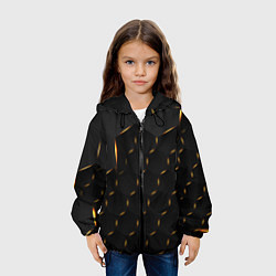 Куртка с капюшоном детская Hexagonшестиугольник, цвет: 3D-черный — фото 2
