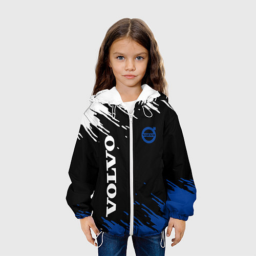 Детская куртка Volvo - Texture / 3D-Белый – фото 3