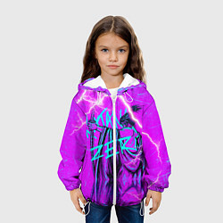 Куртка с капюшоном детская Katana Zero Катана Зеро Самурай, цвет: 3D-белый — фото 2