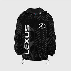 Куртка с капюшоном детская Lexus, Лексус черно серый, цвет: 3D-черный