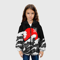 Куртка с капюшоном детская Kisatsutai - Корпус бойни демонов, цвет: 3D-черный — фото 2