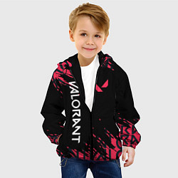 Куртка с капюшоном детская Valorant - Геймплей, цвет: 3D-черный — фото 2