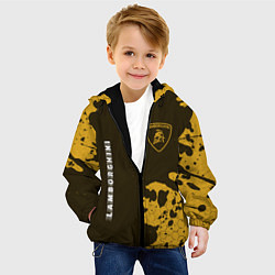 Куртка с капюшоном детская LAMBORGHINI Lambo Speed, цвет: 3D-черный — фото 2