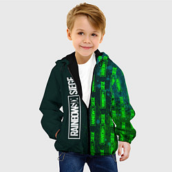 Куртка с капюшоном детская РАДУГА 6 - Краска, цвет: 3D-черный — фото 2