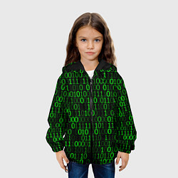 Куртка с капюшоном детская Бинарный Код Binary Code, цвет: 3D-черный — фото 2