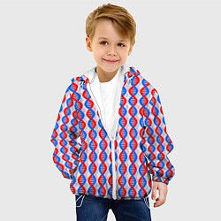 Куртка с капюшоном детская Спирали ДНК, цвет: 3D-белый — фото 2