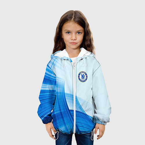 Детская куртка Chelsea FC челси фк / 3D-Белый – фото 3