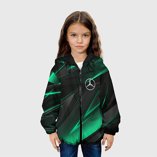 Детская куртка MERCEDES-BENZ AMG NEON STRIPES PETRONAS / 3D-Черный – фото 3