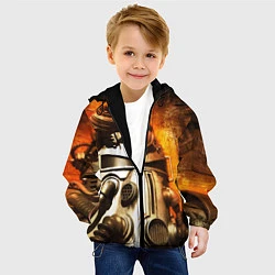 Куртка с капюшоном детская Fallout - Arch Dornan, цвет: 3D-черный — фото 2
