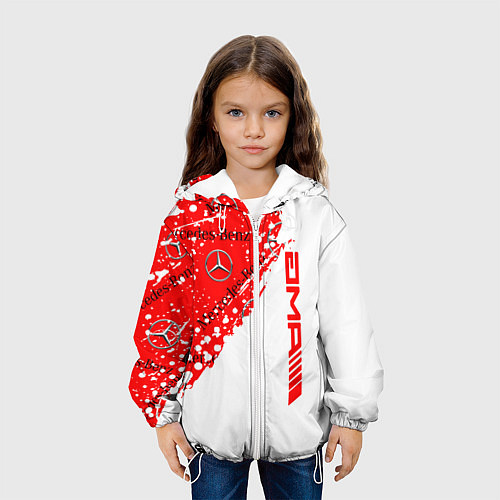 Детская куртка Mercedes amg мерседес амг / 3D-Белый – фото 3