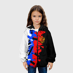 Куртка с капюшоном детская ТРИКОЛОР ФРАГМЕНТАЦИЯ, цвет: 3D-черный — фото 2