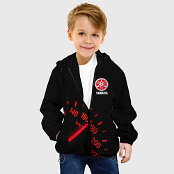 Куртка с капюшоном детская YAMAHA СПИДОМЕТР, цвет: 3D-черный — фото 2