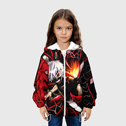 Куртка с капюшоном детская Tokyo Ghoul Токийский Гуль Red Snake, цвет: 3D-белый — фото 2