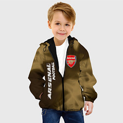 Куртка с капюшоном детская АРСЕНАЛ Arsenal Football Огонь, цвет: 3D-черный — фото 2