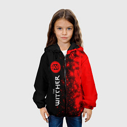 Куртка с капюшоном детская THE WITCHER 3 Краска По вертикали, цвет: 3D-черный — фото 2