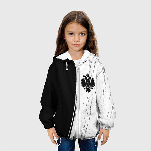 Детская куртка RUSSIAN EMPIRE - ГЕРБ Краски / 3D-Белый – фото 3