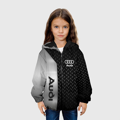 Детская куртка AUDI АУДИ МЕТАЛ / 3D-Черный – фото 3