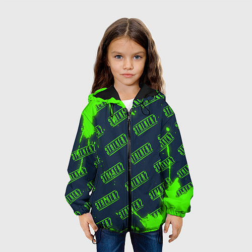 Детская куртка СТАЛКЕР 2 Брызги Паттерн / 3D-Черный – фото 3