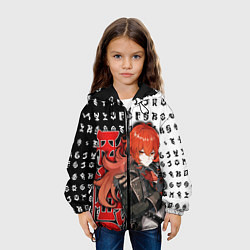 Куртка с капюшоном детская DILUC - ДИЛЮК ГЕНШИН ИМПАКТ, цвет: 3D-черный — фото 2